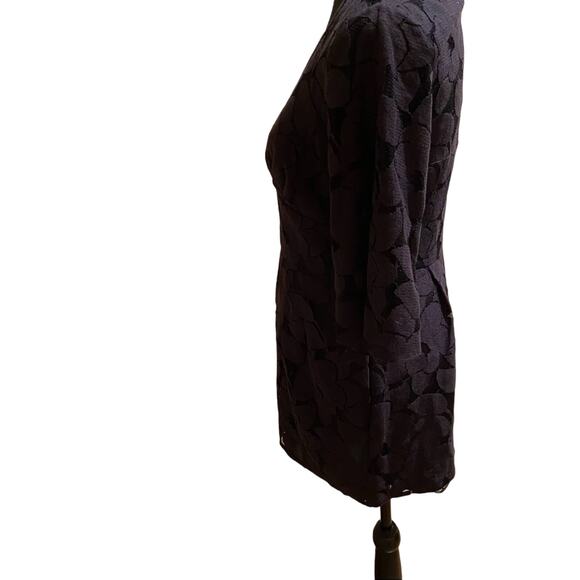 BCBGeneration Black Lace Cutout Bell Sleeves Mini Dress, Sz 6 - Picture 4 of 14